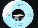 J.B. Lenoir BLUES 45 (Shad 5012) Back Door/Lou Ella VG
