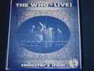 THE WHO Live  Collector's Item very rare vinyl LP live USA 1971 Pete Townshend