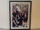ACDC SIGNED AUTOGRAPHED PRINT SIZE A4 ON FRAME OR MOUNT , MINT