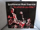 Spontaneous Music Ensemble ?– So, What Do You Think? LP EX