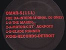 OMAR S 111 2x LP NEW VINYL FXHE Detroit Techno House Alex O Smith