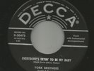ROCKABILLY - YORK BROTHERS-- EVERYBODY'S TRYIN TO BE MY BABY - HEAR  -1957 DECCA