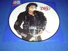 MICHAEL JACKSON  ORIGINAL SIGNED - Picture Disc Vinyl LP Album - BAD