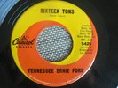 RARE NORTHERN SOUL POPCORN 45 rpm TENNESSEE ERNIE FORD on CAP lb SIXTEEN TONS NM