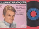 RARE CLAUDE FRANCOIS réédition EP donna donna pochette grené + label BIEM bleu