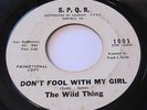 THE WILD THING 45 WEIRD HOT NIGHTS (SUFFER BABY) PROMO Punk Garage Psych SPQR