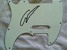 Graham Nash signed fender telecaster scratch plate  PROOF AFTAL