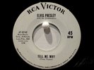 Elvis Presley  RCA 8740  Tell Me Why b/w Blue River Rare WL Promo Jukebox Strip