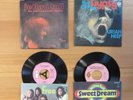 4 BEAT-ROCK - SINGLES  v. 1970  JETHRO TULL -  URIAH HEEP  -  FREE   PINK ISLAND