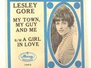 LESLEY GORE PICTURE SLEEVE MY TOWN, MY GUY AND ME