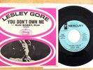 LESLEY GORE RARE PICTURE SLEEVE + PROMO 45 YOU DON'T OWN ME