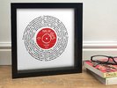 Pearl Jam FUTURE DAYS | Vinyl Single record look FRAMED PRINT can personalise