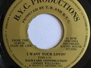 BACKYARD CONSTRUCTION, I WANT YOUR LOVIN, SUPER RARE MODERN SOUL 45