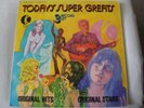 Today's Super Greats 3 Record Set Original Hits Triple Vinyl Lp TC 211 Stereo Ex