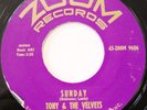 TONY & THE VELVETS Why b/w Sunday 45 DOO-WOP ZOOM 9606