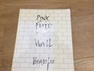 Pink Floyd The Wall Performed Live White Wall Cover Concert Programme