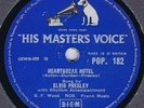 78 Rpm ELVIS PRESLEY Heartbreak Hotel UK 1956