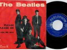 THE BEATLES Please please me 45rpm 7' + PS 1963 ITALY MINT- Blue label