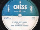 78-BLUES-HOWLING WOLF-I LOVE MY BABY/ALL NIGHT BOOGIE on CHESS