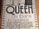 QUEEN - GERMAN TOUR CONCERT POSTER ORGINAL 1979 JAZZ TOUR 60 x 84 CM