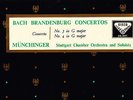 SXL 6127 UK WBG ED1 - BACH BRANDENBURG CONCERTOS 3 & 4 - MUNCHINGER - NM