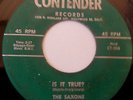 Killer L.A. DooWop ... Saxons ... Is It True?/ Rock and Roll Show ... CONTENDER