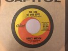 NANCY WILSON - THE END OF OUR LOVE - CAPITOL