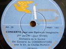 CHARLES MUNCH / RIVIER concerto pour une operette imaginaire / A.A 31