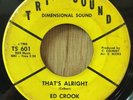 ED CROOK northern soul 45 That's Alright / You'll See   Tri Sound