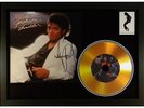 MICHAEL JACKSON THRILLER SIGNED PHOTO AND GOLD DISC PRESENTATION