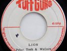 TWO 45s: Peter Tosh & Wailers ONCE BITTEN + LION Tuff Gong Original 45s.