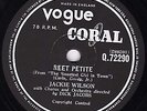 JACKIE WILSON  78  REET PETITE (UK#1 in 1986 ) ORIGINAL UK VOGUE-CORAL Q72290 E-