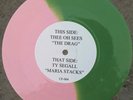 THEE OH SEES + TY SEGALL The Drag/Maria Stacks OLIVE/PINK Split Vinyl OOP