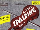REMINGTON - ALBERT SPALDING - TARTINI SONATA, BACH PRELUDE, CORELLI SONATA - EX