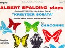 ALLEGRO - ALBERT SPALDING - BEETHOVEN - KREUTZER SONATA / BACH - CHACONNE