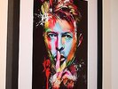 DAVID BOWIE RARE PSYCHEDELIC ART WORK QUALITY PHOTO A4 BOX FRAMED 16X12 ROCK POP