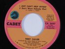 Crossover Soul 45 TERRY CALLIER I Just Can't Help Myself CADET HEAR