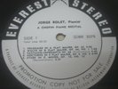 CHOPIN Polonaises  Waltzes Etudes Bolet piano   Everest ?SDBR 3079 LP Promo RARE