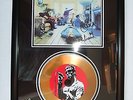 OASIS    SIGNED FRAMED  GOLD   DISC  BLACK  FRAME   DISPLAY 4
