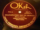 JAZZ CHARLES & EFFIE TYUS w/accomp Emancipation Day In Georgia OKEH 8164 V++/E-