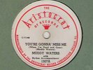 78 rpm Blues Muddy Waters Aristocrat 1307 Mean Red Spider in V+ Hear