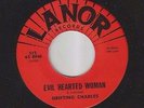 DRIFTING CHARLES evil hearted woman LANOR rockabilly RARE 45 LISTEN