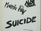 SUICIDE Rare Promo ZE RECORDS TEST PRESSING LP/Custom Cover, Letter MARTIN REV