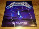 Metallica Ride The Lightning Rare White Label Vinyl Record Lp Megaforce WLP