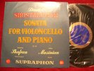 Dimitri Shostakovich - Sonata for Violincello + Piano   10 inch CZ Supraphon