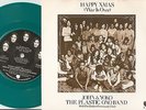 JOHN LENNON & YOKO ONO HAPPY XMAS (WAR IS OVER) 45+PS 71 BEATLES TURQUOISE VINYL