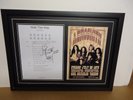 Aerosmith Genuine Hand Signed/Autographed Songsheet with a Photograph with COA