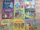 9x Vintage Walt Disney, LP's Records,Cinderella,Peter Pan,Snowwhite,wizard of o