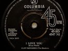CLIFF RICHARD I Love You VINYL 45 NIGERIAN PRESS Shadows Rock n Roll RARE 1960's