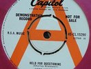 GENE VINCENT - HELD FOR QUESTIONING  ORIGINAL  UK  CAPITOL  45  DEMO MINT